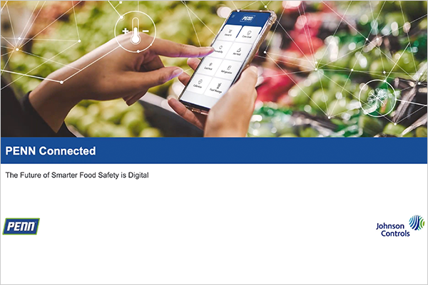Screenshot of opening slide of Penn Connected the Future of Smarter Food Safety is Digital webinar