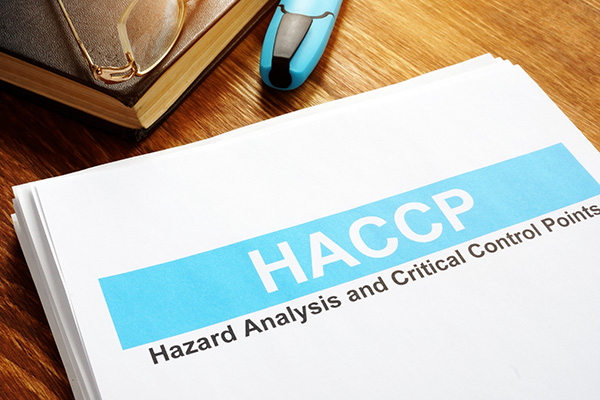 HACCP report on desk